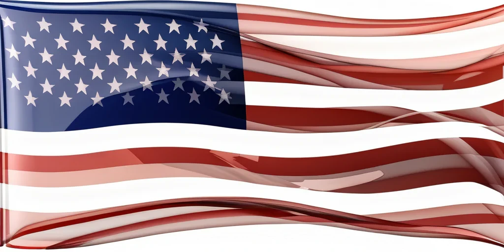 transparent usa flag