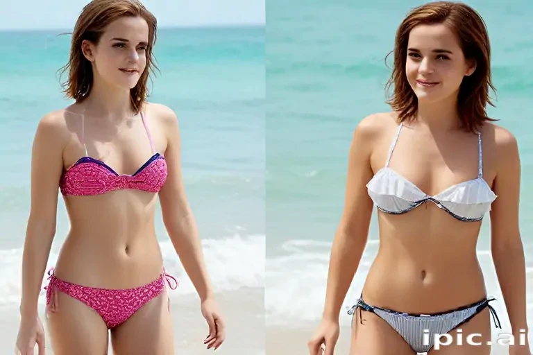 emma watson bikini ai