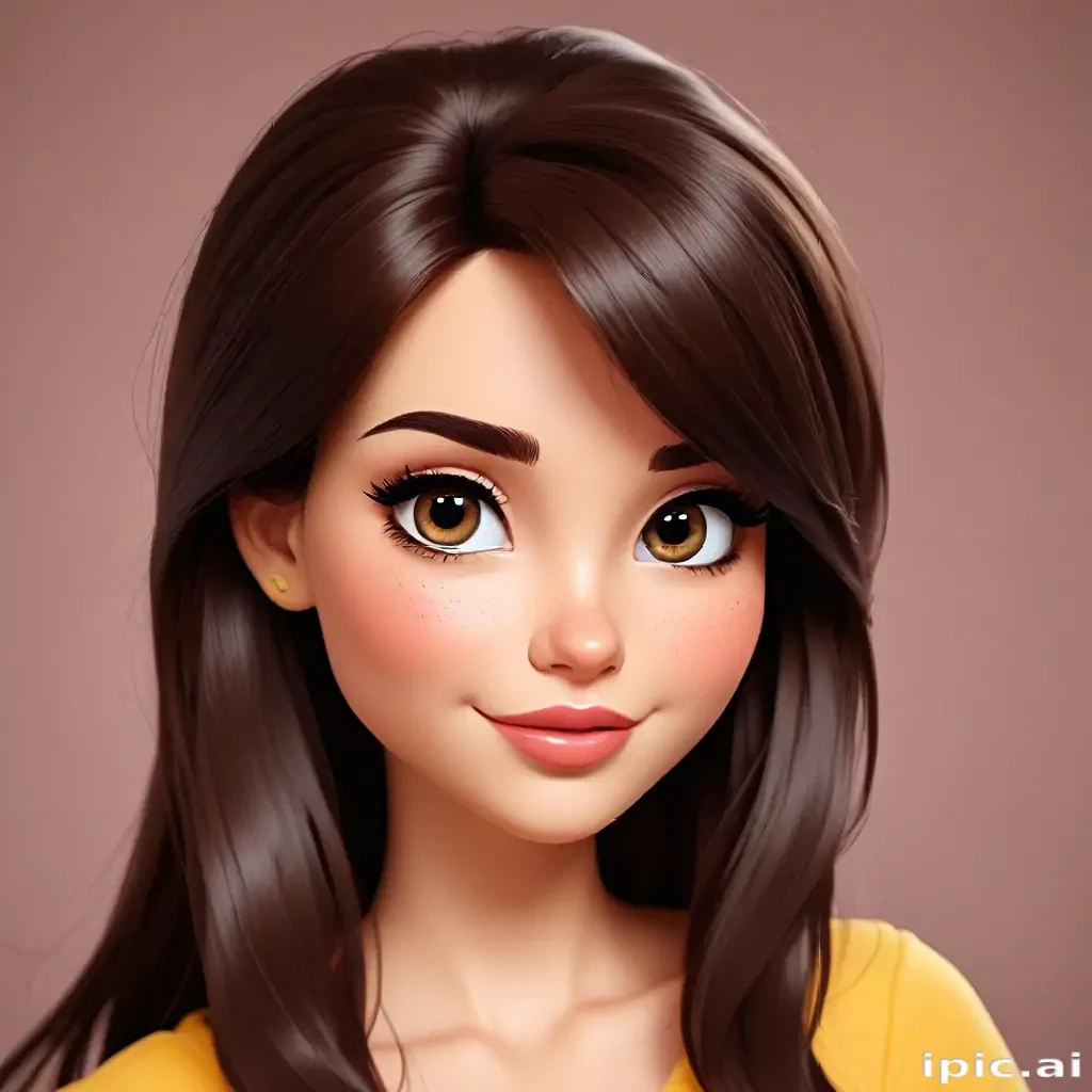 brunette cartoon characters