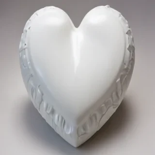 white heart