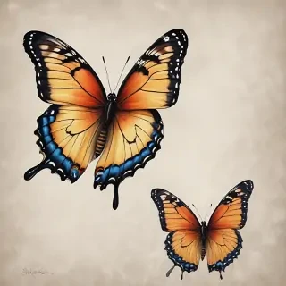 butterfly drawign