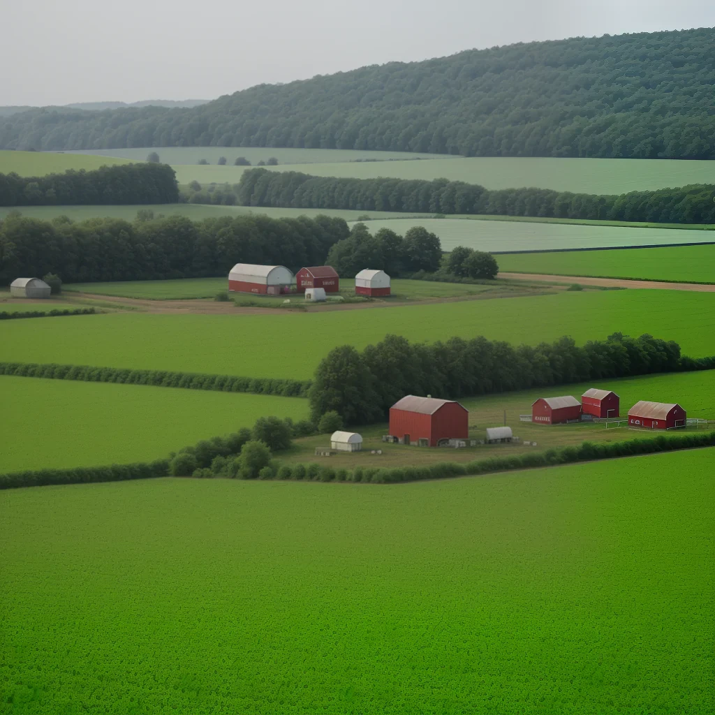 background of a farm