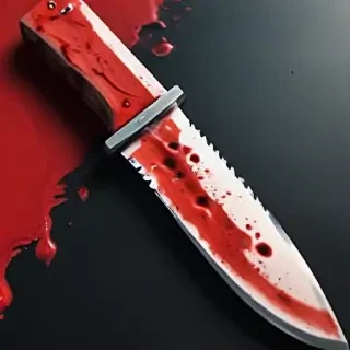 bloody knife aesthetic