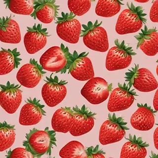 aesthetic strawberry wallpaper
