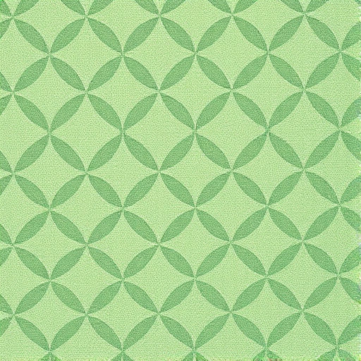 Create a high-resolution image of a textured fabric pattern featuring overlapping circles in a soft green color, using a DSLR camera with a 50mm lens, f/5.6 aperture, ISO 100, and natural daylight for even illumination.