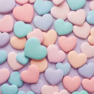 pastel heart wallpaper