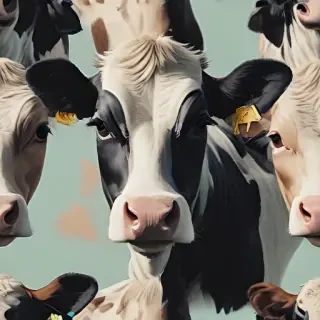 aesthetic cow print wallpaper