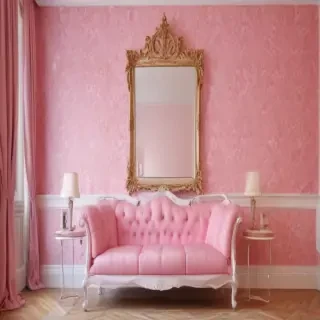 pink wall paper