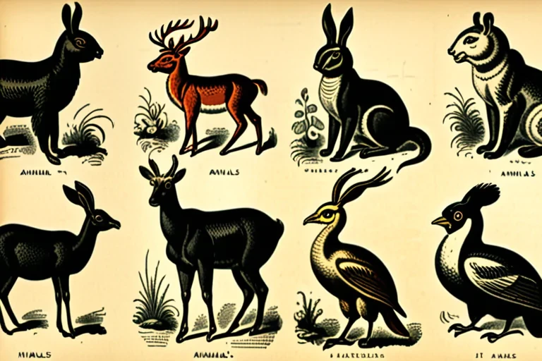 vintage illustrations animals