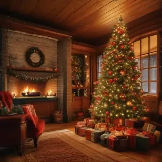 old fashioned christmas pictures