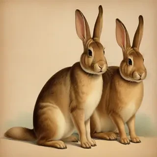 vintage rabbit images