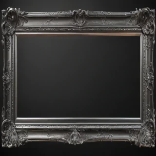 silver picture frame png