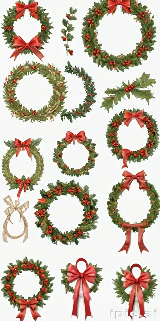 christmas wreath clip art