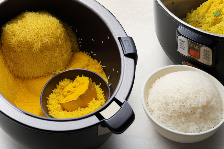 turmeric rice in rice cooker