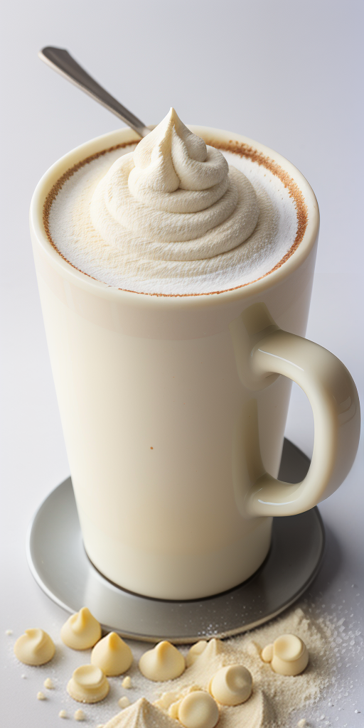 white chocolate powder for coffee