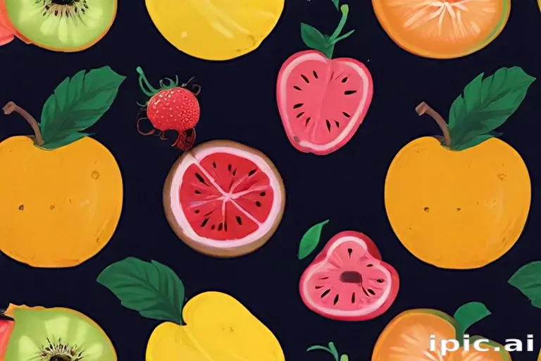 aesthetic fruit background