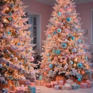 pastel aesthetic christmas wallpaper