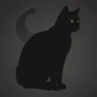cat silhouette png