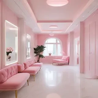 pink and white aesthetic