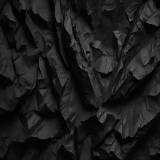 crinkled black paper