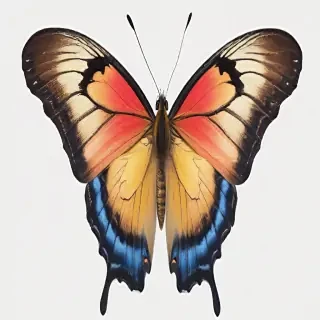 butterfly with no background