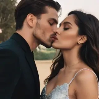 kissing aesthetic