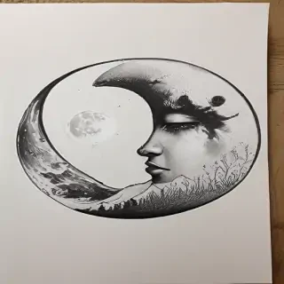 moon pic drawing