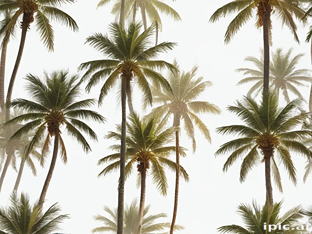 palm trees transparent