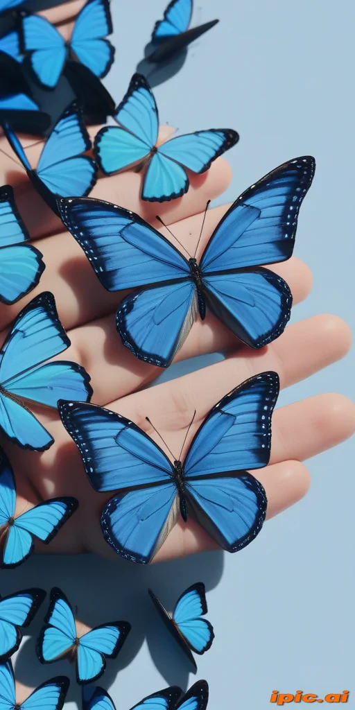 blue butterfly aesthetic