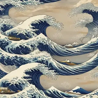 great wave wallpaper