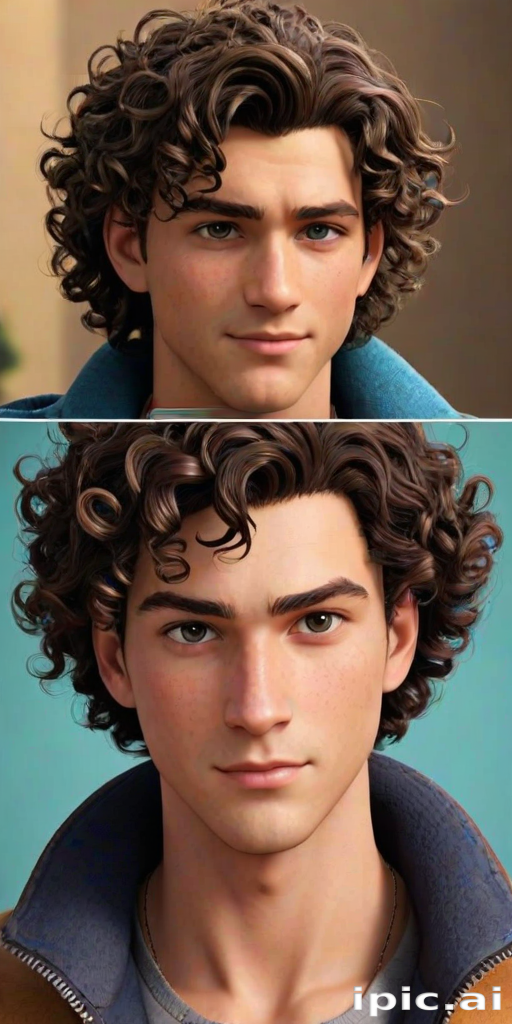 popular male cartoon characters with curly hair