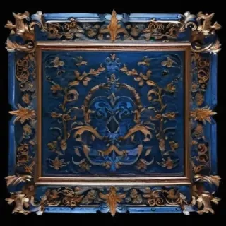 blue border design