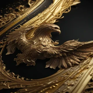gold black background
