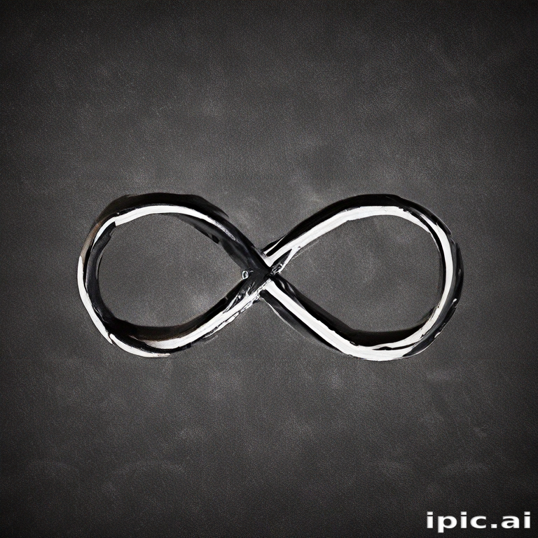 Elegant Metallic Infinity Symbol Representing Endless Possibilities and ...