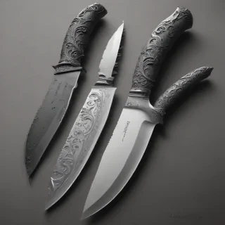 drawings of knives