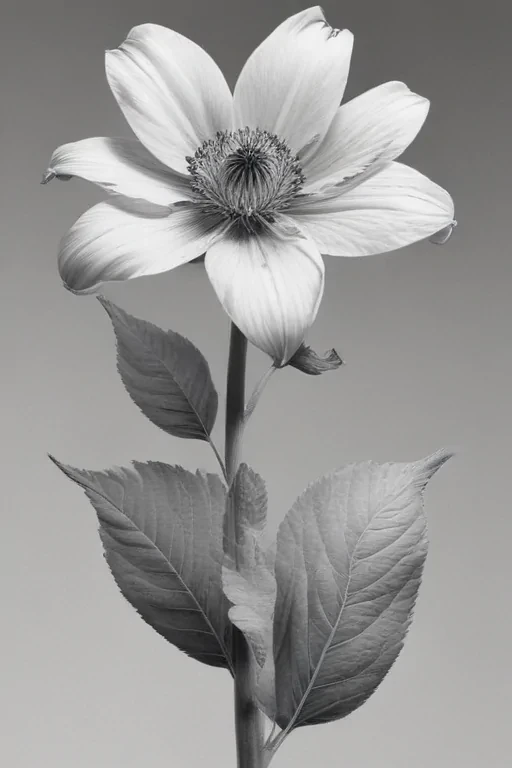 pencil drawn flowers
