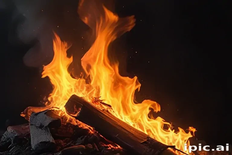 background on fire