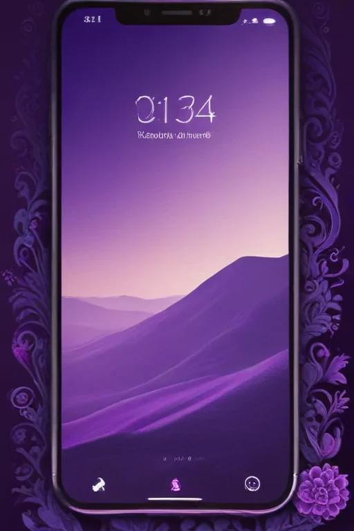 purple home screen wallpaper