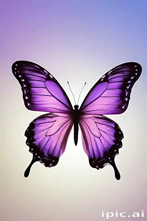 purple butterfly clipart