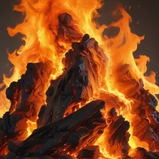 background with fire