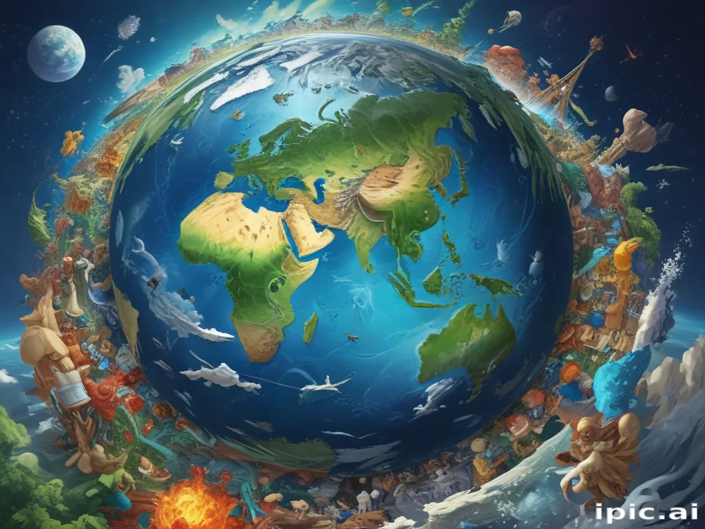 cartoon picture planet earth