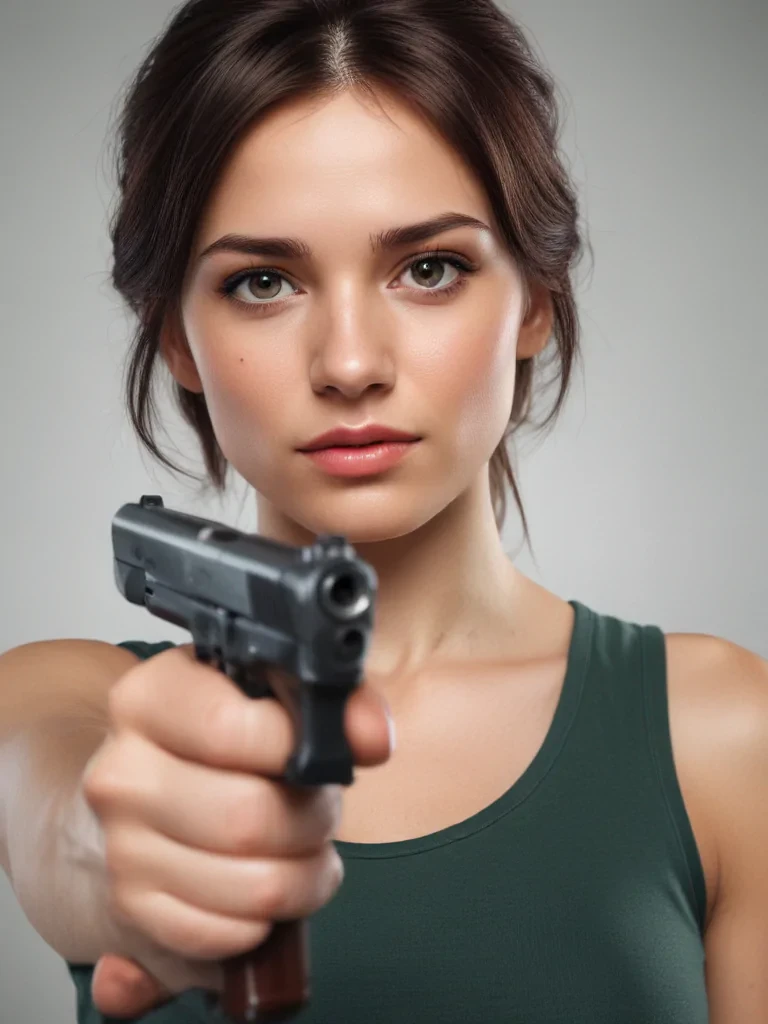 holding gun png