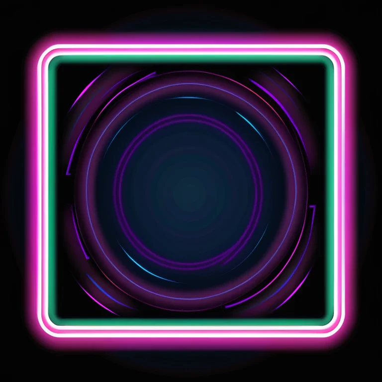neon border png