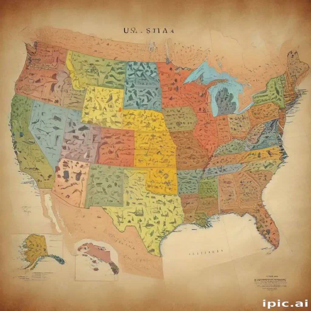 map of usa states