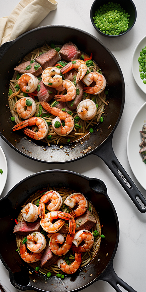steak and shrimp stir fry