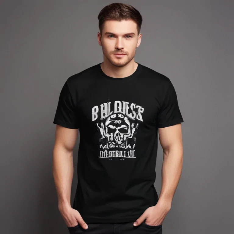 black t shirt mockup free