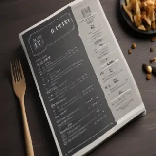 restaurant menu mockup