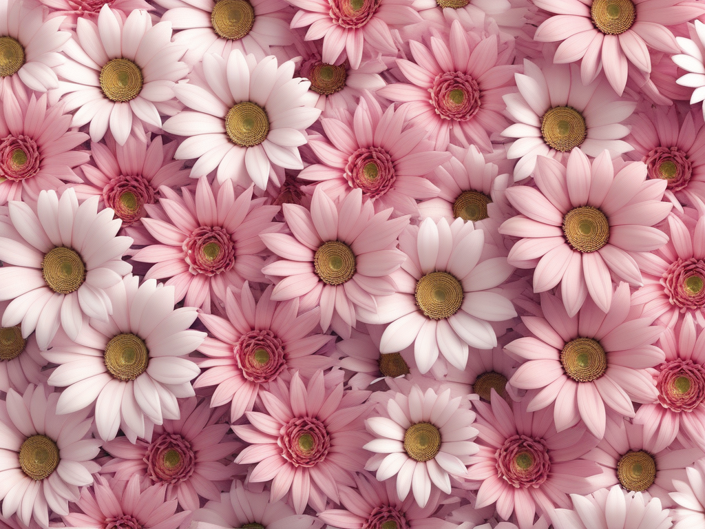 A Vibrant Display of Pink and White Flowers in Full Bloom
