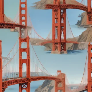 clipart golden gate bridge