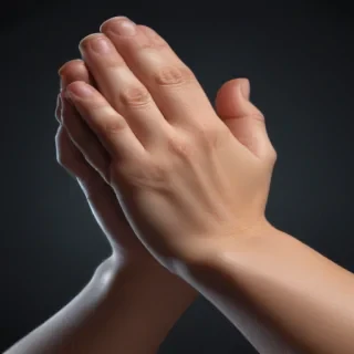 praying hands transparent background